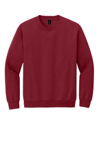 Front View of Cardinal Red Gildan Heavy Blend Crewneck Sweatshirt. 18000