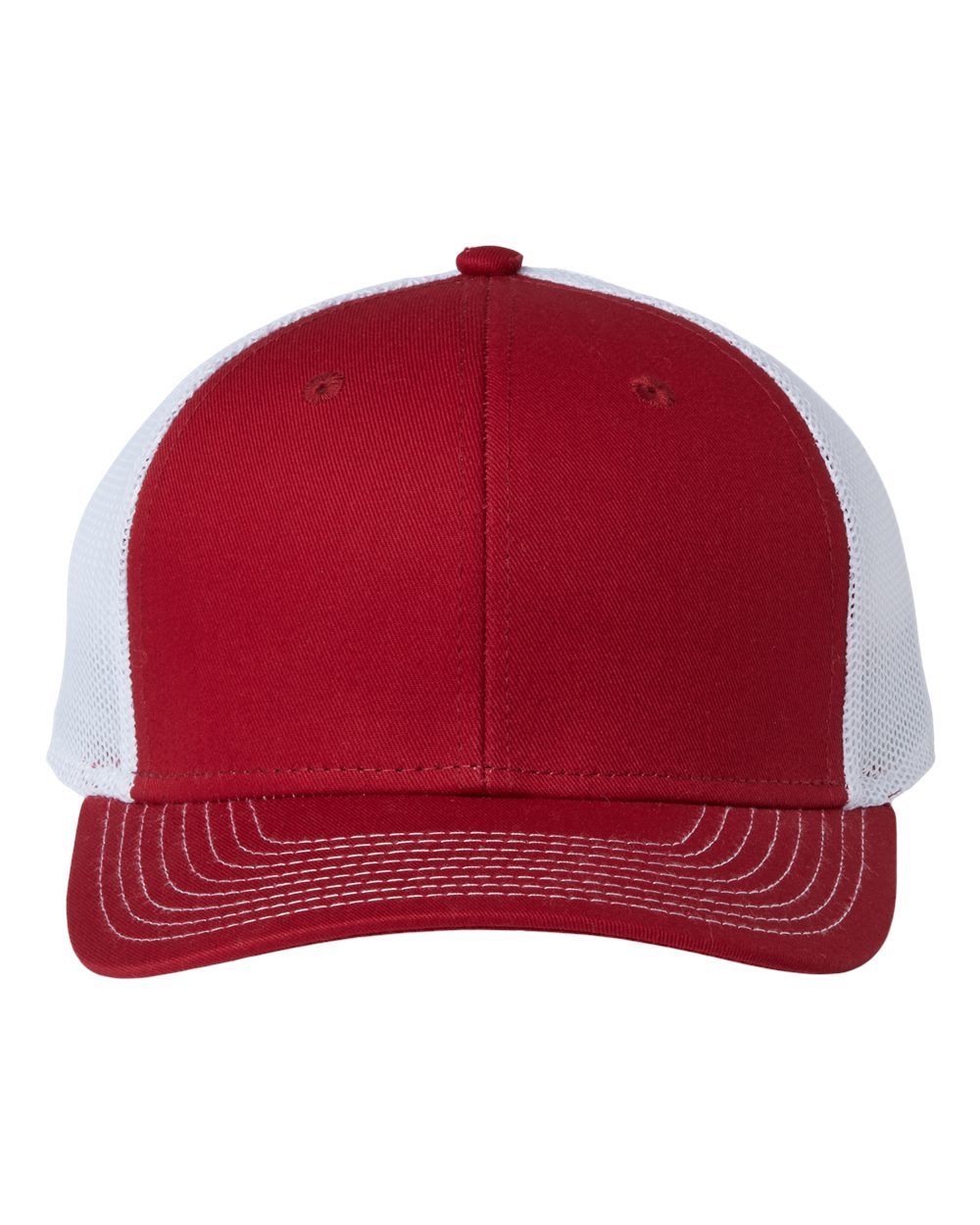 Front View of Cardinal/ White Everyday Trucker Cap - GB452E