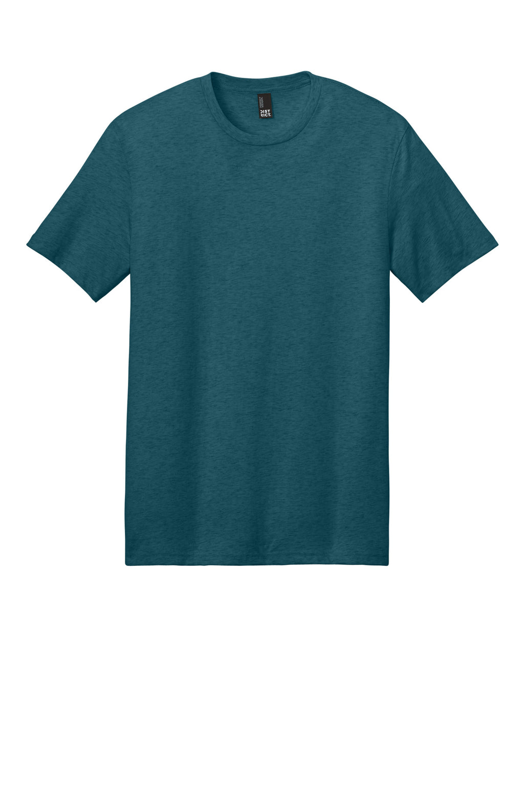 Front View of CariBluHtr District Perfect Weight Tee. DT104