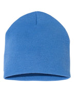 Front View of Carolina Blue 8 1/2" Beanie - 1500KC