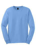 Front View of Carolina Blue Gildan - Ultra Cotton 100% US Cotton Long Sleeve T-Shirt. G2400