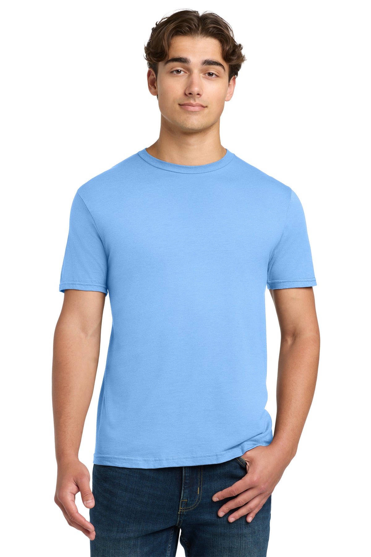 Front View of CarolinaBl Gildan Softstyle T-Shirt. 64000