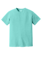 Front View of Chalky Mint COMFORT COLORS Heavyweight Ring Spun Tee. 1717