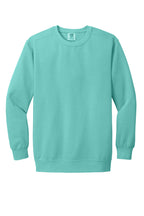 Front View of Chalky Mint COMFORT COLORS Ring Spun Crewneck Sweatshirt. 1566