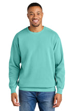 Front View of Chalky Mint COMFORT COLORS Ring Spun Crewneck Sweatshirt. 1566
