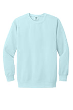 Front View of Chambray COMFORT COLORS Ring Spun Crewneck Sweatshirt. 1566