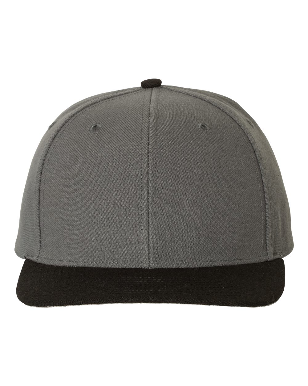 Front View of Charcoal/ Black Surge Adjustable Cap - 514