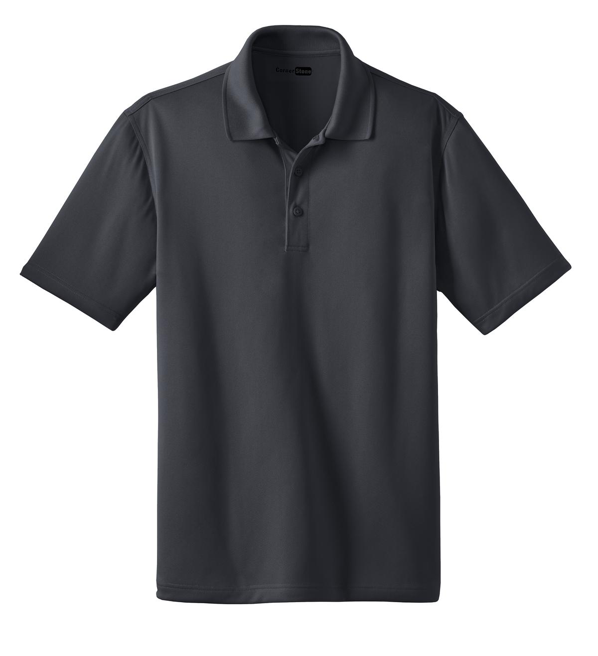 Front View of Charcoal CornerStone - Select Snag-Proof Polo. CS412