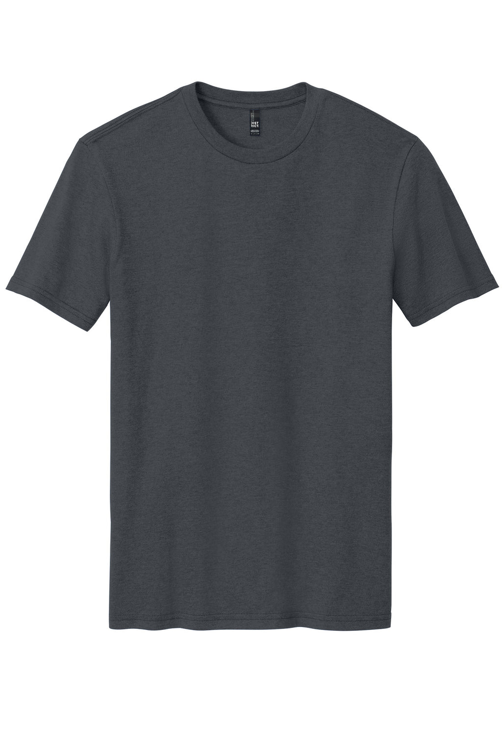 Front View of Charcoal District Perfect Blend CVC Tee. DM108