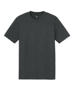 Front View of Charcoal District Perfect Tri Tee. DM130
