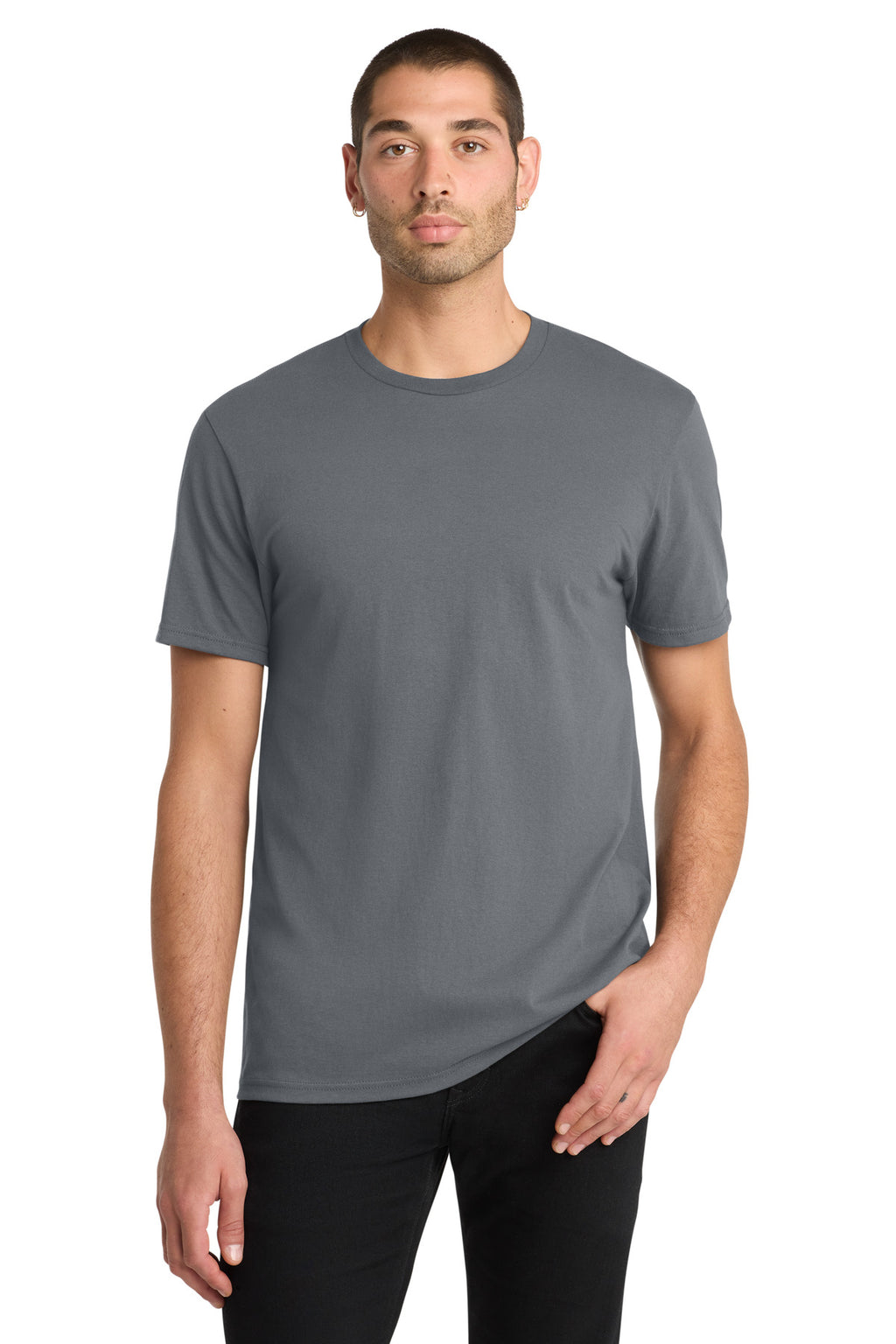 Front View of Charcoal District The Concert Tee DT5000