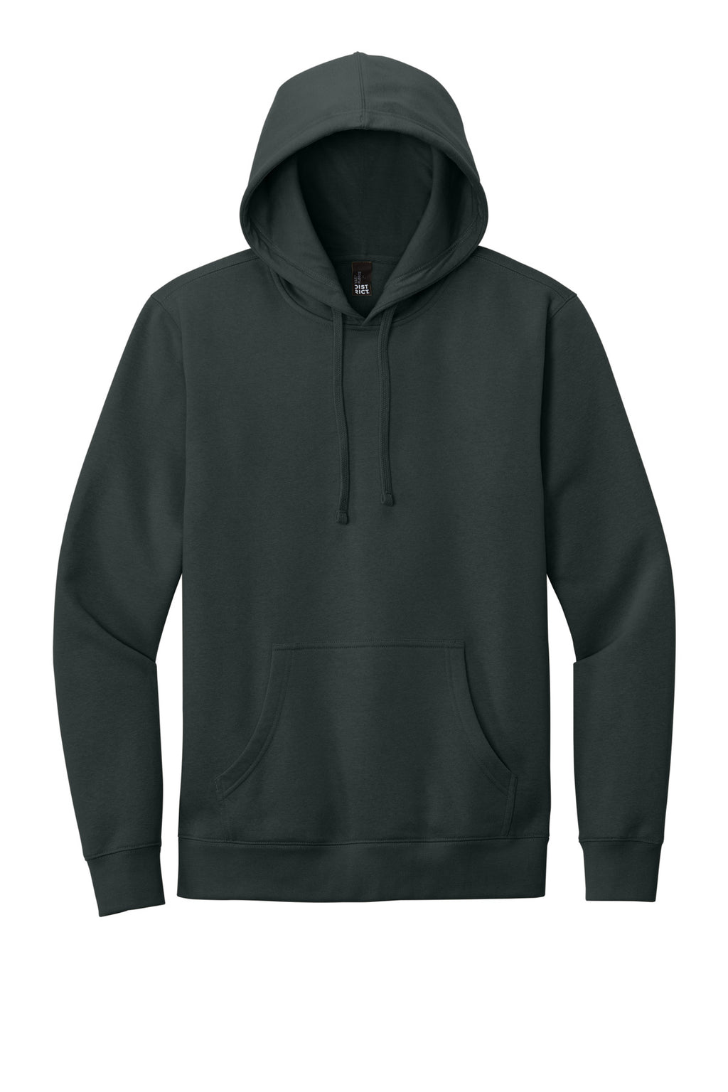 Front View of Charcoal District V.I.T. Fleece Hoodie DT6100