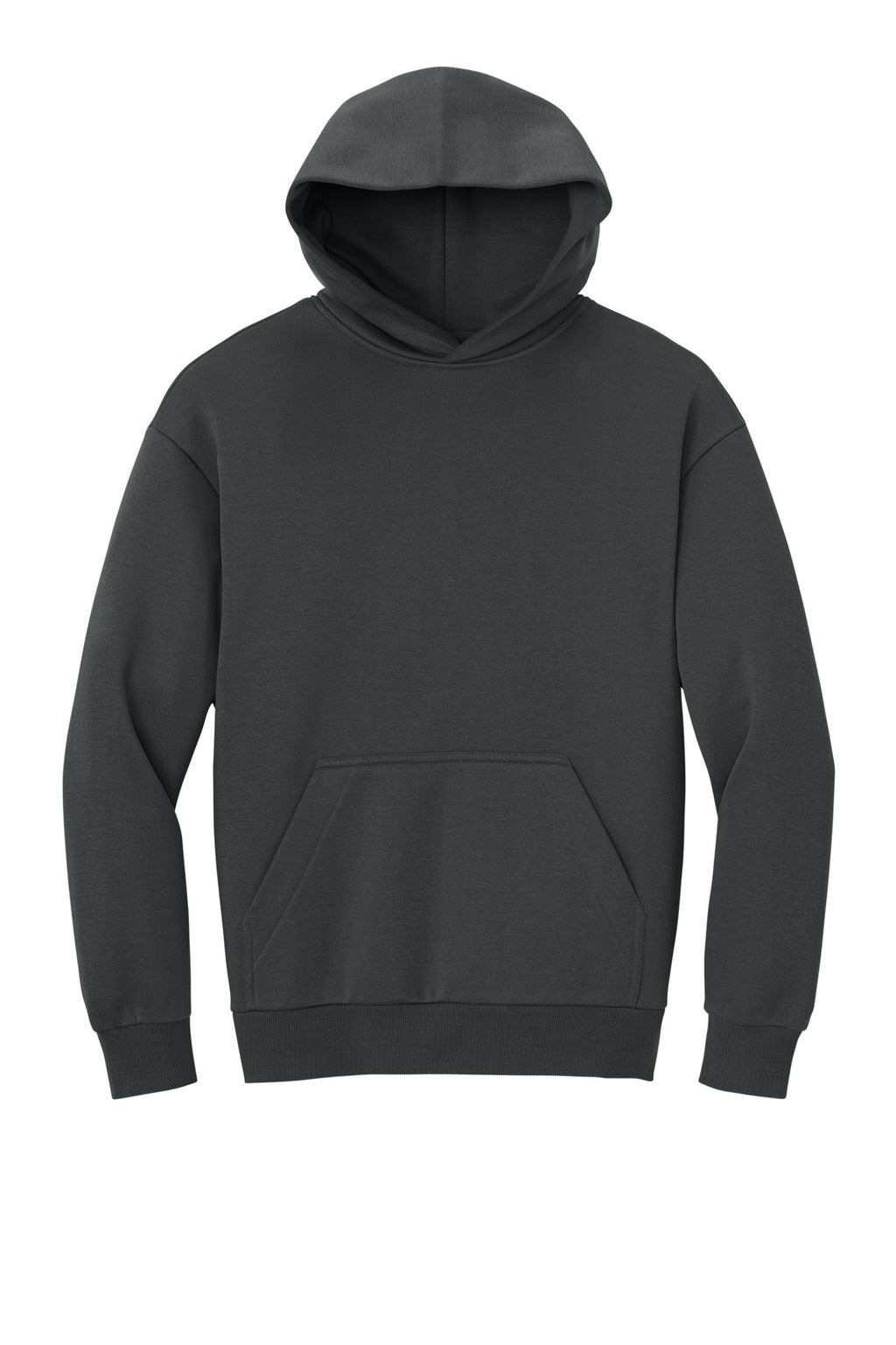 Front View of Charcoal District V.I.T. Heavyweight Fleece Hoodie DT6150