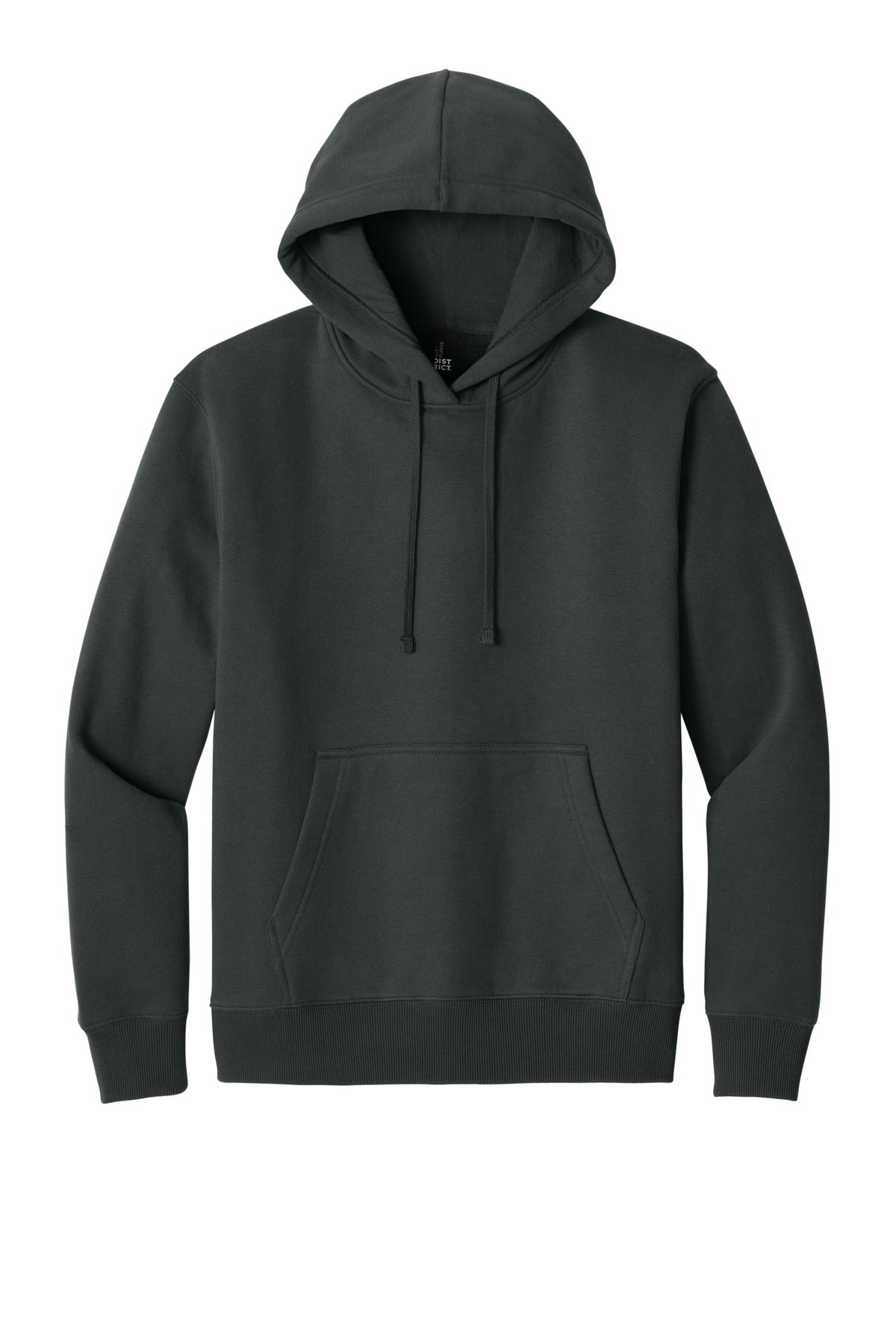 Front View of Charcoal District V.I.T. Super Heavyweight Fleece Hoodie DT6600