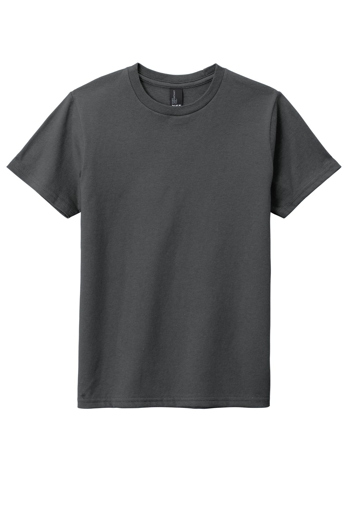 Front View of Charcoal District Youth Very Important Tee . DT6000Y