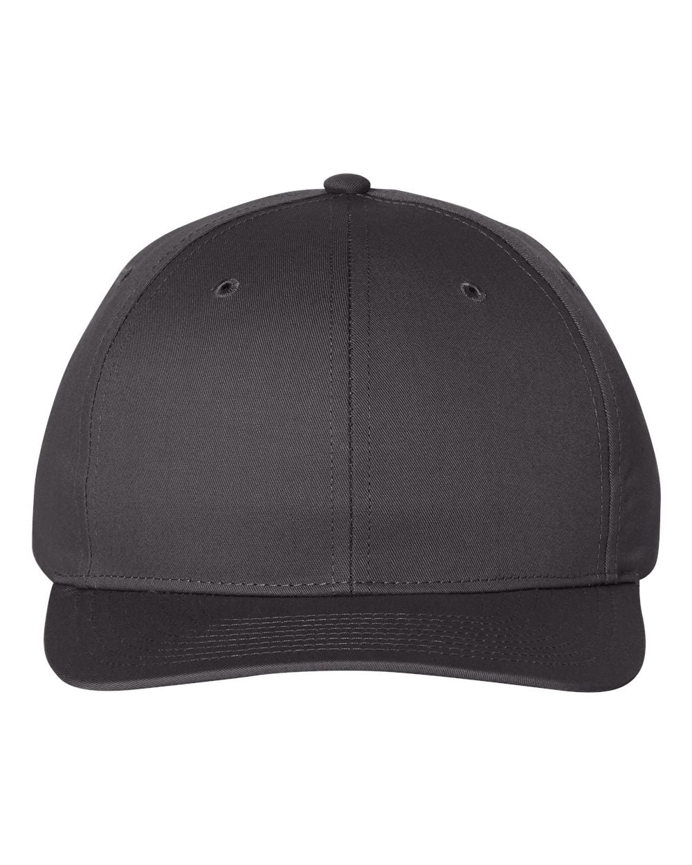 Front View of Charcoal Pro Twill Snapback Cap - 212