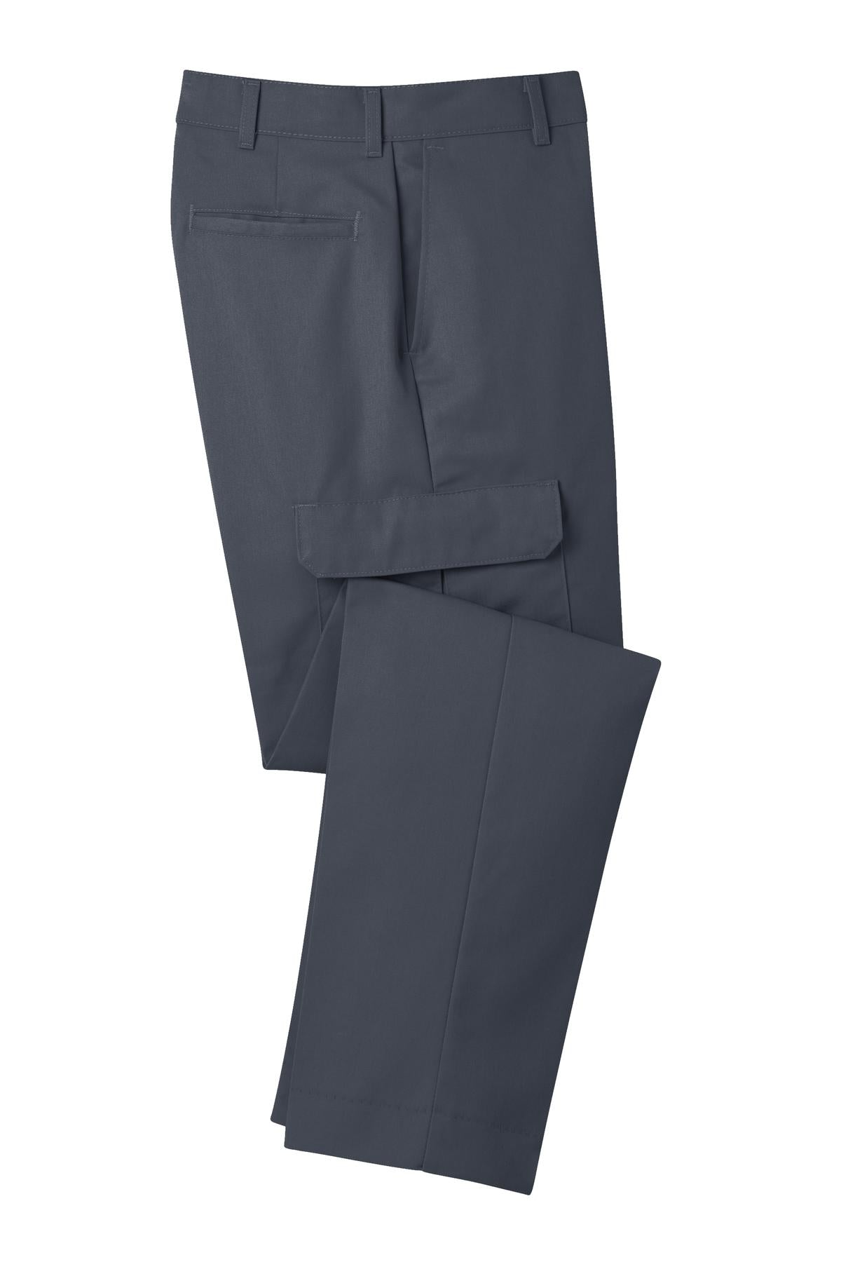 Front View of Charcoal Red Kap Industrial Cargo Pant. PT88