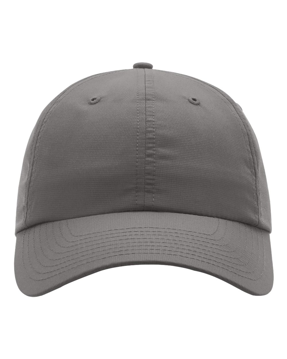Front View of Charcoal Relaxed Performance Lite Cap - 220