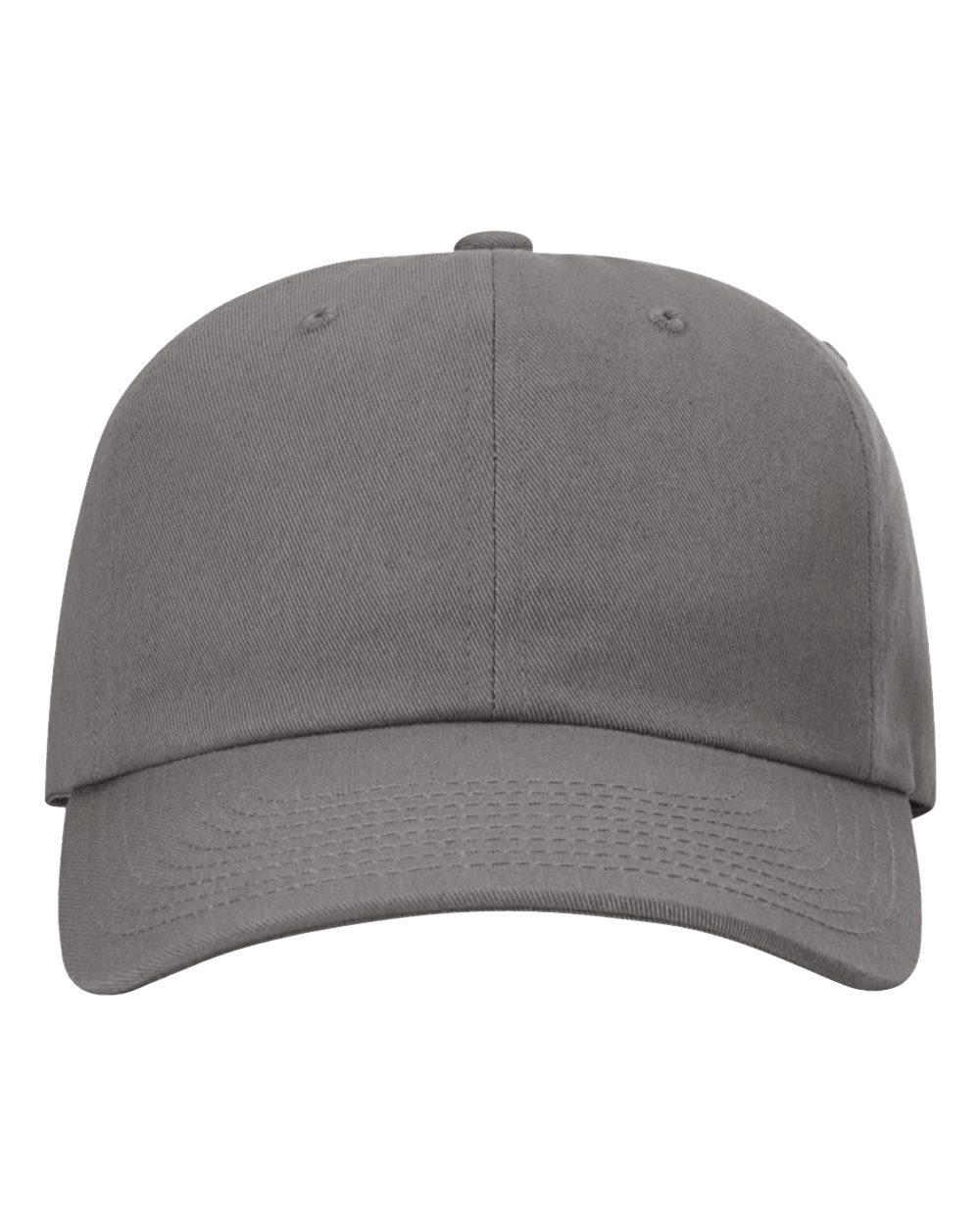 Front View of Charcoal Sustainable Ashland Dad Hat - 254RE