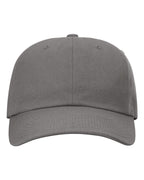 Front View of Charcoal Sustainable Ashland Dad Hat - 254RE