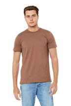 Front View of Chestnut BELLA+CANVAS Unisex Jersey Short Sleeve Tee. BC3001