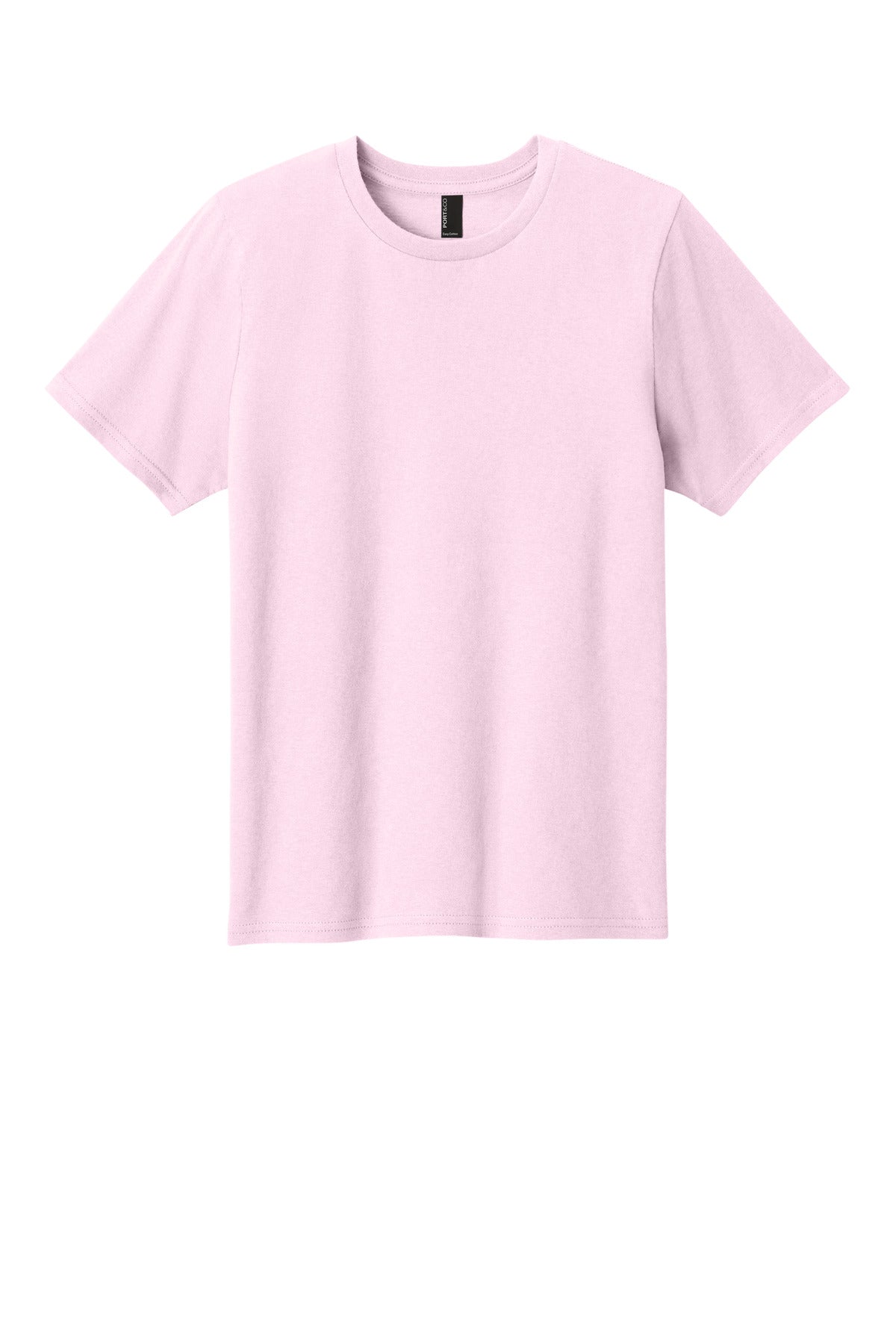 Front View of ChryBlsm Port & Co Youth Easy Cotton Tee PC43Y