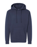 Front View of Classic Navy Heavyweight Hooded Sweatshirt - IND4000
