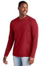 Front View of ClassicRed District Very Important Tee Long Sleeve. DT6200