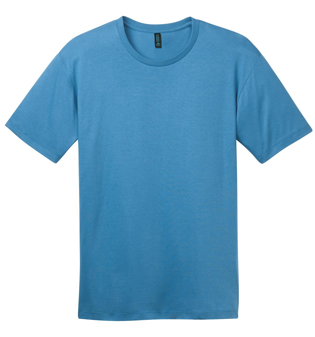 Front View of Clean Denim District Perfect Weight Tee. DT104