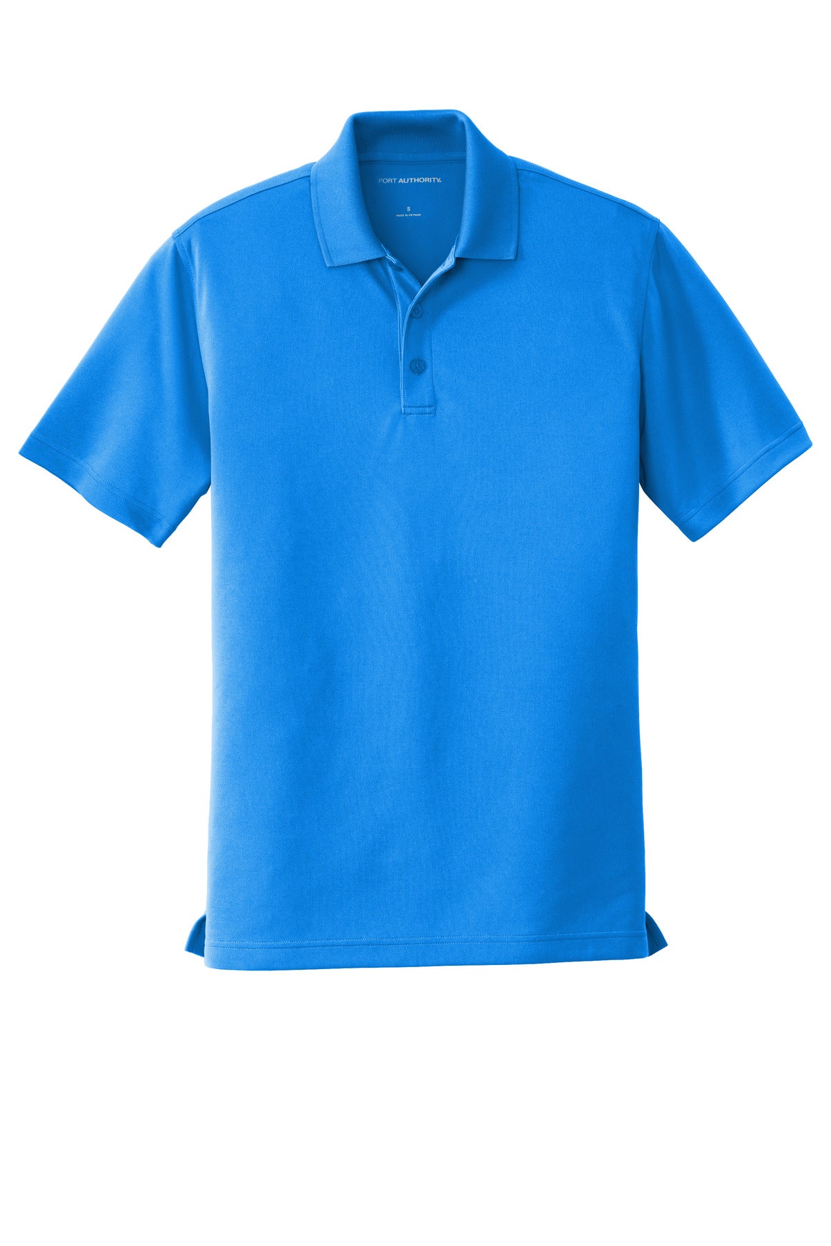 Front View of Coastal Blue Port Authority Dry Zone UV Micro-Mesh Polo. K110