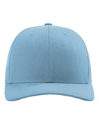 Front View of Columbia Blue Snapback Trucker Cap - 112