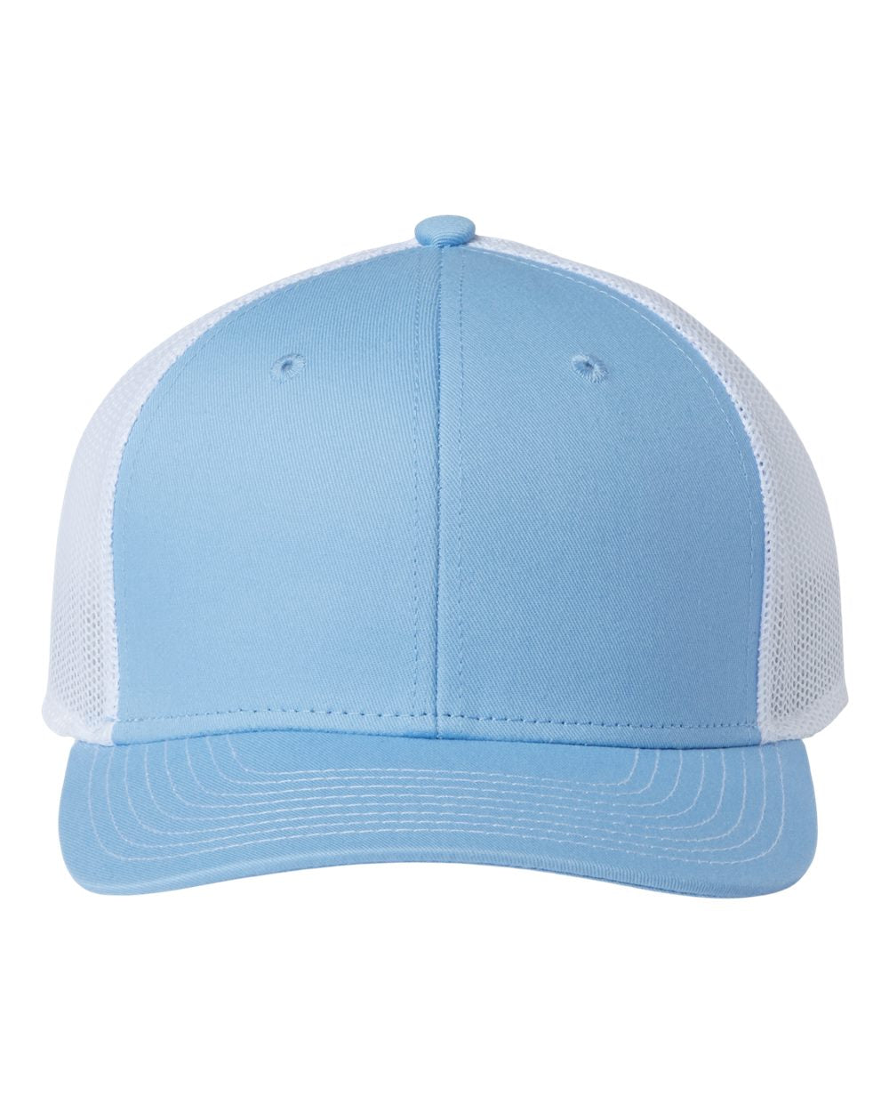 Front View of Columbia Blue/ White Everyday Trucker Cap - GB452E