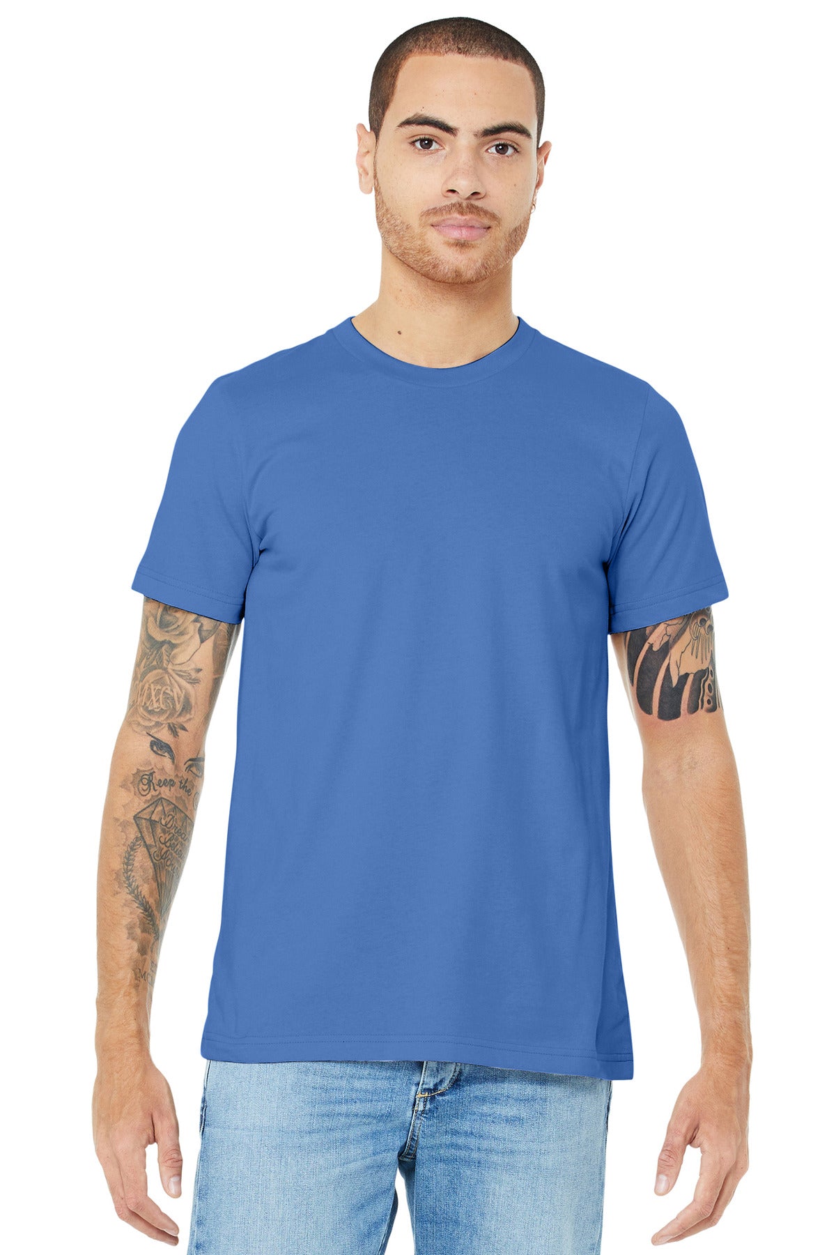 Front View of ColumbiaBl BELLA+CANVAS Unisex Jersey Short Sleeve Tee. BC3001