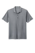 Front View of CoolGrey Nike Dri-FIT Micro Pique 2.0 Polo NKDC1963