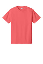 Front View of Coral Port & Co Core Cotton Tee. PC54