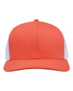 Front View of Coral/ White Everyday Trucker Cap - GB452E