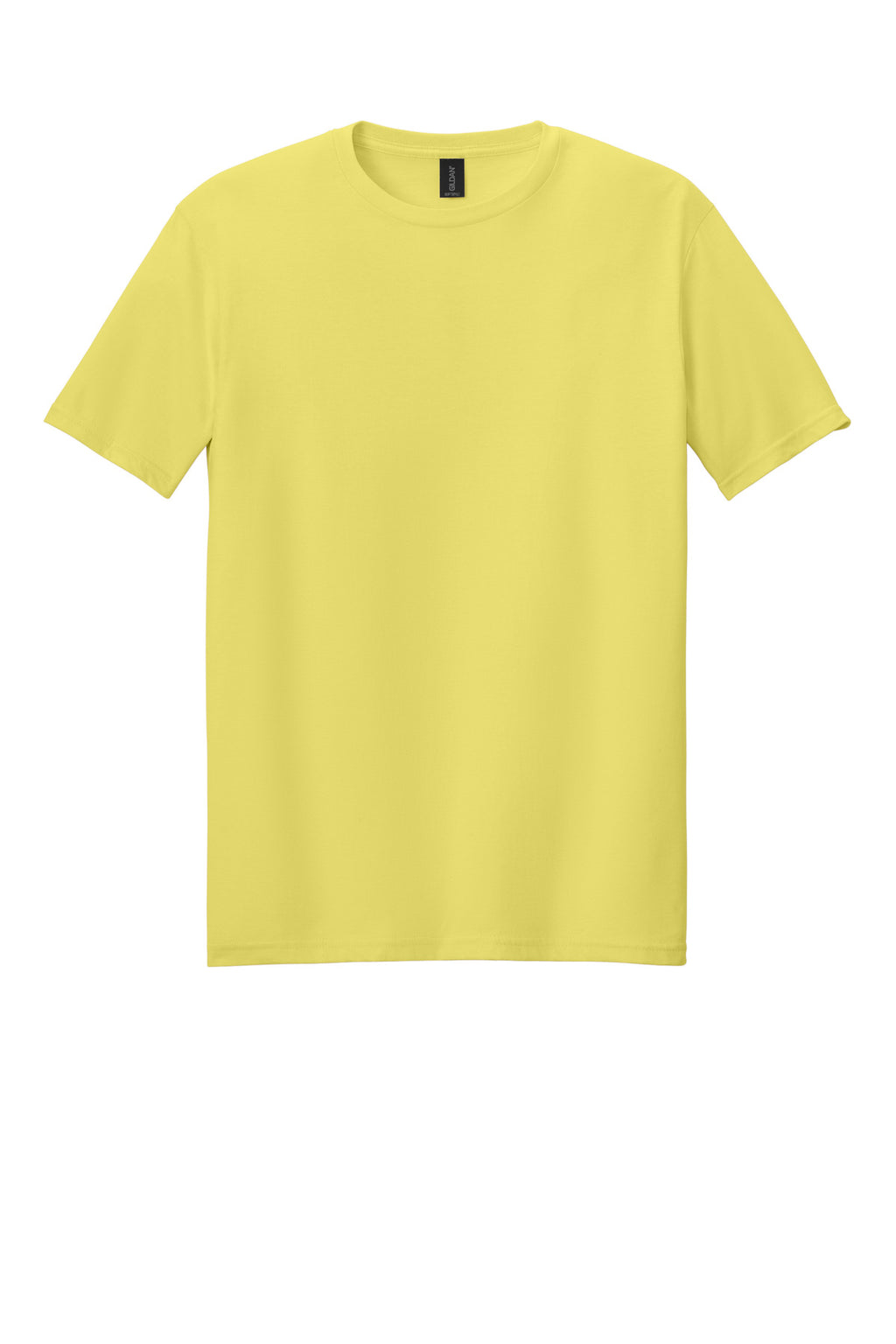 Front View of Corn Silk Gildan Softstyle T-Shirt. 64000