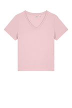 Front View of CottonPink Stanley/Stella Women's Stella Isla V-Neck Tee SXW032
