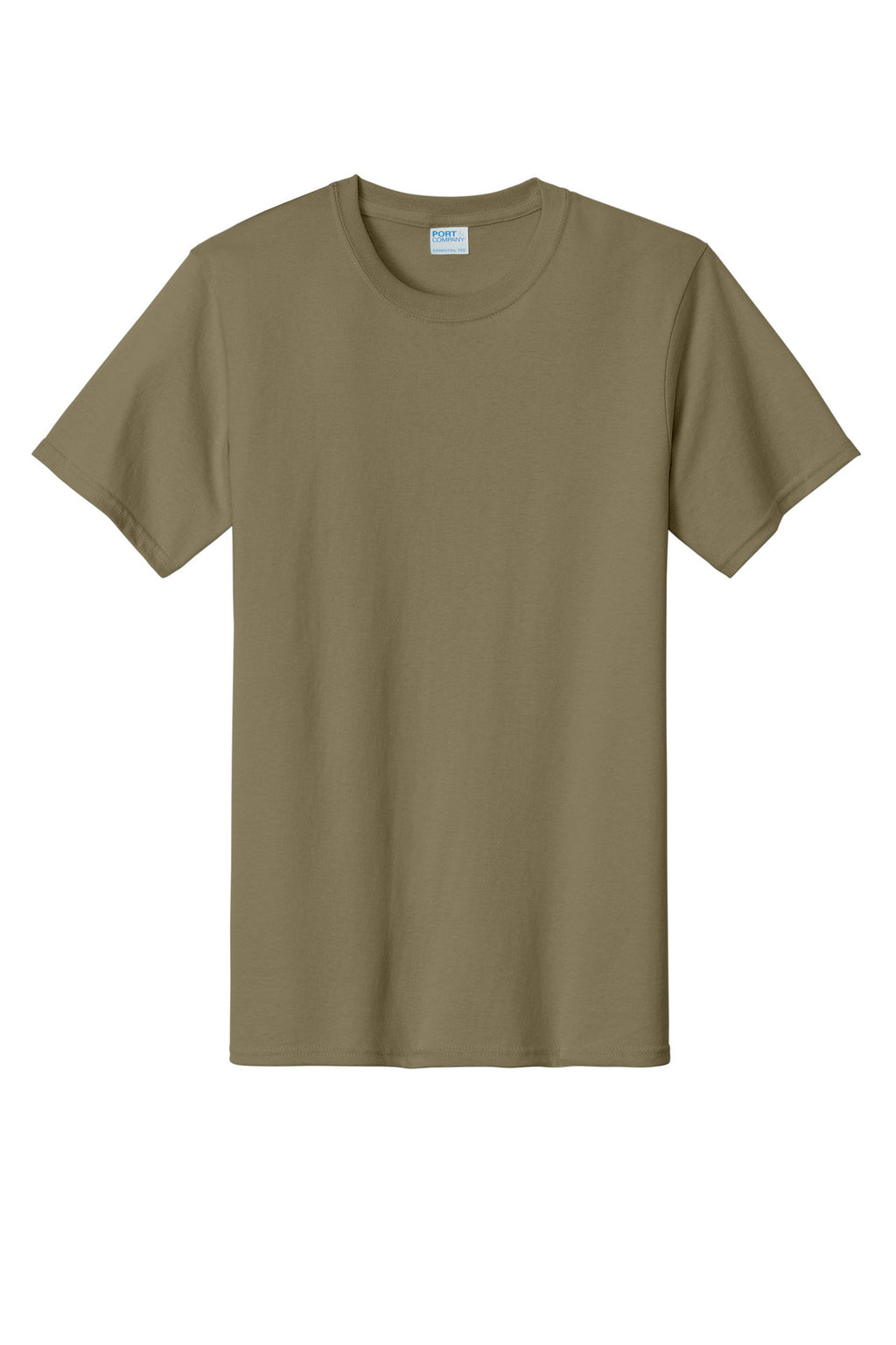 Front View of CoyoteBrn Port & Co Essential Tee. PC61