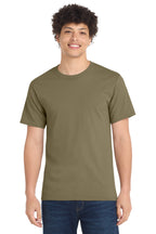 Front View of CoyoteBrn Port & Co Essential Tee. PC61