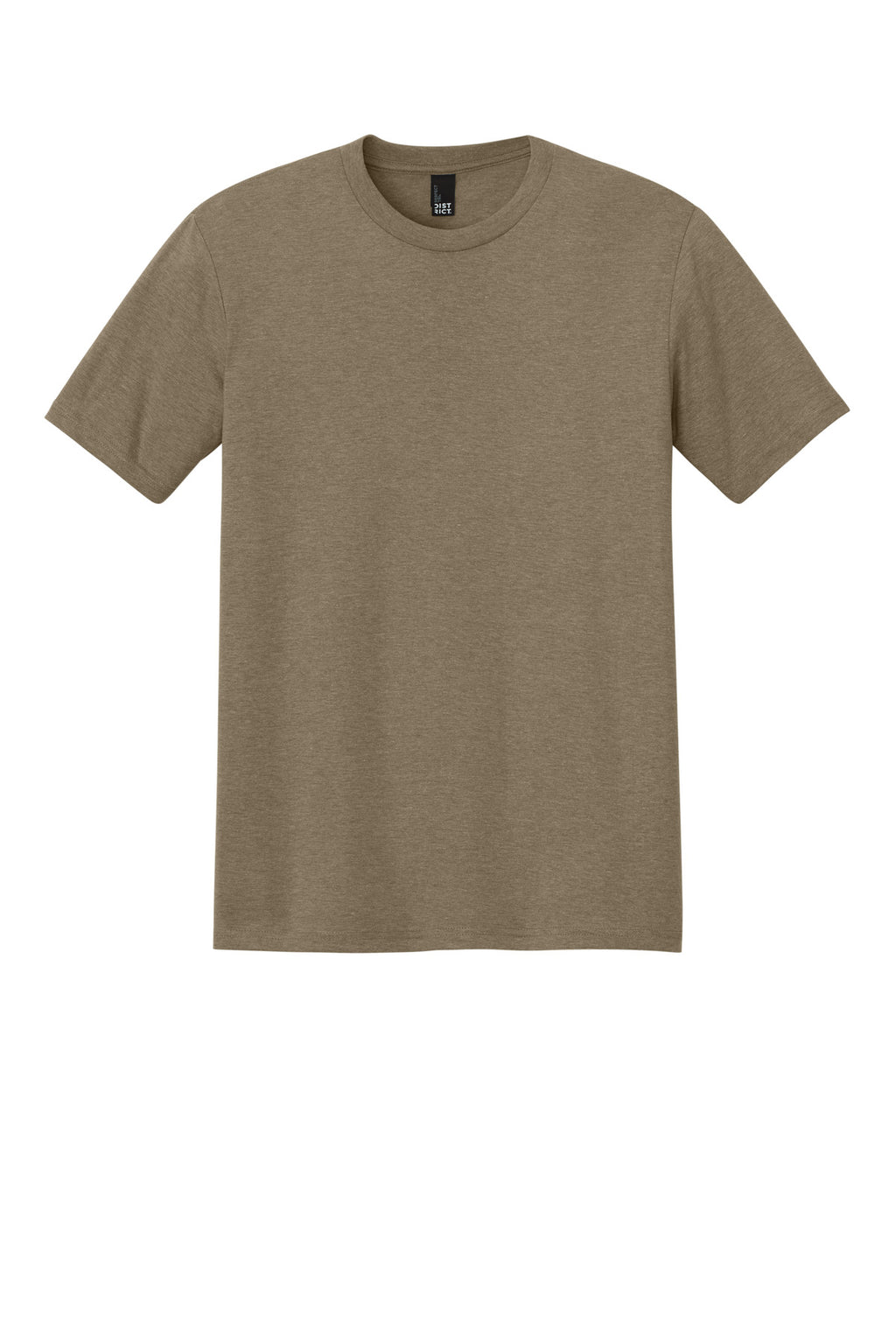 Front View of CoyteBrnHr District Perfect Tri Tee. DM130