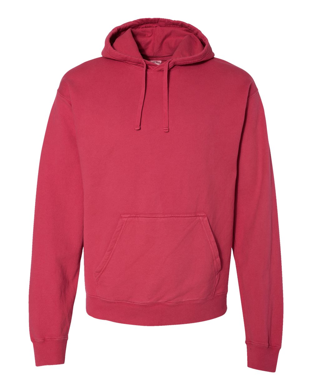 Front View of Crimson Fall Garment-Dyed Hooded Sweatshirt - GDH450