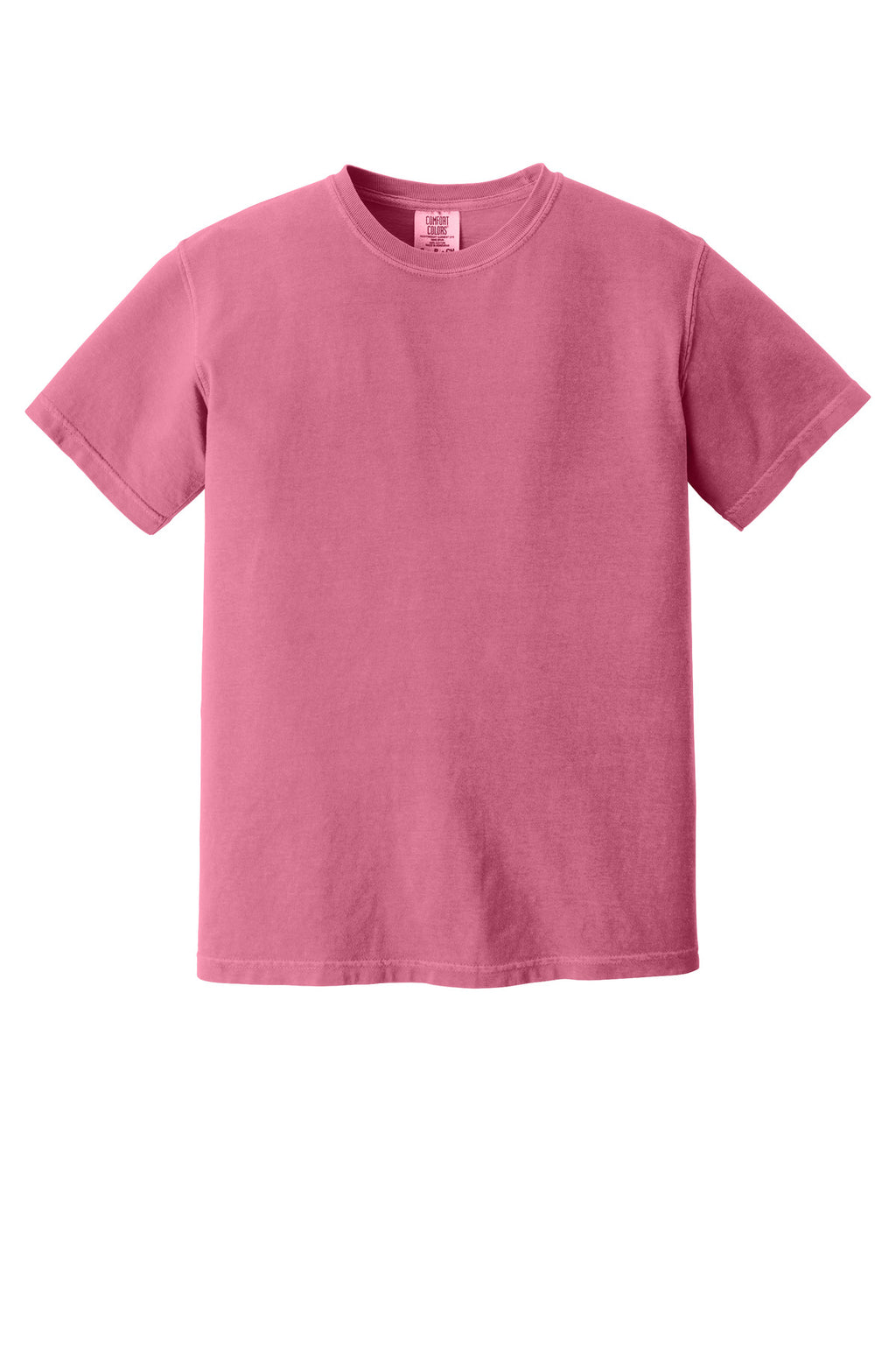 Front View of Crunchberry COMFORT COLORS Heavyweight Ring Spun Tee. 1717