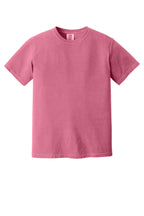 Front View of Crunchberry COMFORT COLORS Heavyweight Ring Spun Tee. 1717