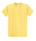 Front View of Dafodil Yellow Port & Co Essential Tee. PC61
