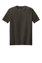Front View of Dark Chocolate Gildan Softstyle T-Shirt. 64000