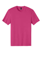 Front View of Dark Fuchsia District Perfect Weight Tee. DT104