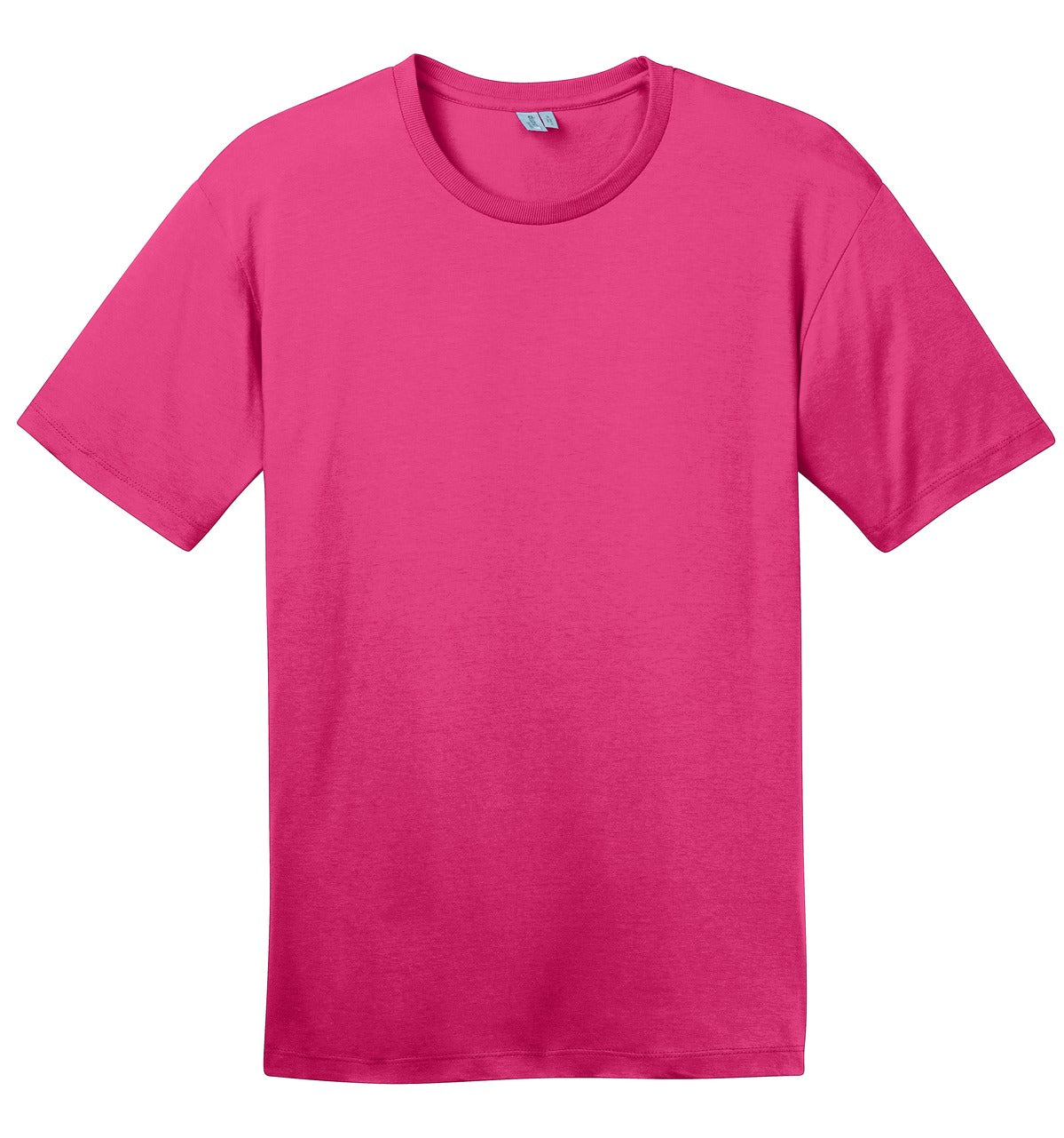 Front View of Dark Fuchsia District Perfect Weight Tee. DT104