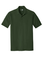 Front View of Dark Green CornerStone Select Lightweight Snag-Proof Polo. CS418