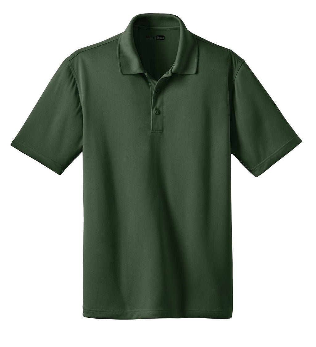 Front View of Dark Green CornerStone - Select Snag-Proof Polo. CS412